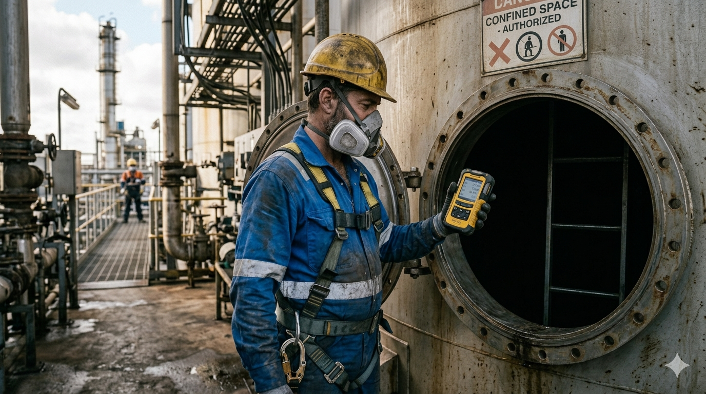 Protección respiratoria en espacios confinados