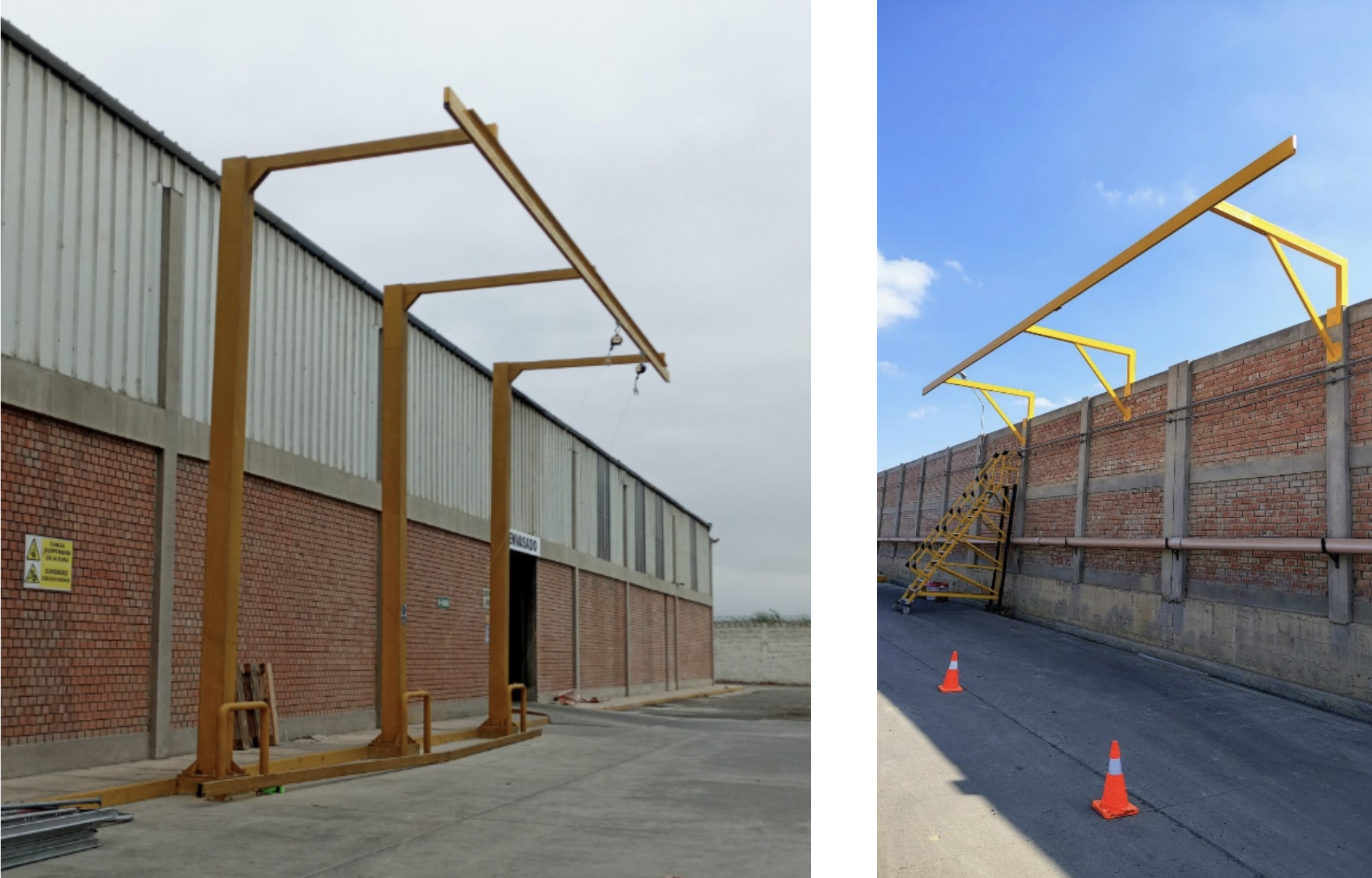Instalación de Pórtico de Anclaje de Perú UP